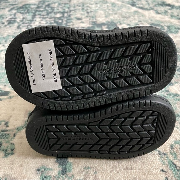 NWOT Black Koolaburra Ugg Boots Toddler Size 6 Bows Slip On Winter Snow - Picture 7 of 9